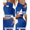 image:imageStelle Leggings for Women with Pockets Workout Mid Waisted Yoga Pants  Flattering midwaisted fit Buttery soft Fourway stretch Breathable 2 Side pockets Fitness Workout Active performanceCobalt Blue