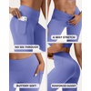 image:imageStelle Leggings for Women with Pockets Workout Mid Waisted Yoga Pants  Flattering midwaisted fit Buttery soft Fourway stretch Breathable 2 Side pockets Fitness Workout Active performancePeriwinkle