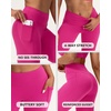 image:imageStelle Leggings for Women with Pockets Workout Mid Waisted Yoga Pants  Flattering midwaisted fit Buttery soft Fourway stretch Breathable 2 Side pockets Fitness Workout Active performanceDreamhouse Pink