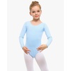 image:imageStelle Long Sleeve Ballet Leotards for Girls Dance Leotard Gymnastics Ballet Outfits ToddlerLittle KidBig Kid  Soft cotton Breathable Full front lining Ballet Gymnastic Performance Party Cheer leading Toddler Little Big KidsBlue