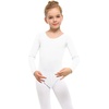 image:imageStelle Long Sleeve Ballet Leotards for Girls Dance Leotard Gymnastics Ballet Outfits ToddlerLittle KidBig Kid  Soft cotton Breathable Full front lining Ballet Gymnastic Performance Party Cheer leading Toddler Little Big KidsWhite