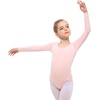 image:imageStelle Long Sleeve Ballet Leotards for Girls Dance Leotard Gymnastics Ballet Outfits ToddlerLittle KidBig Kid  Soft cotton Breathable Full front lining Ballet Gymnastic Performance Party Cheer leading Toddler Little Big KidsBallet Pink