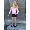 image:imageStelle Long Sleeve Ballet Leotards for Girls Dance Leotard Gymnastics Ballet Outfits ToddlerLittle KidBig Kid  Soft cotton Breathable Full front lining Ballet Gymnastic Performance Party Cheer leading Toddler Little Big KidsBallet Pink