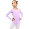 image:imageStelle Long Sleeve Ballet Leotards for Girls Dance Leotard Gymnastics Ballet Outfits ToddlerLittle KidBig Kid  Soft cotton Breathable Full front lining Ballet Gymnastic Performance Party Cheer leading Toddler Little Big KidsPurple