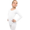 image:imageStelle Long Sleeve Ballet Leotards for Girls Dance Leotard Gymnastics Ballet Outfits ToddlerLittle KidBig Kid  Soft cotton Breathable Full front lining Ballet Gymnastic Performance Party Cheer leading Toddler Little Big KidsWhite