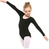 image:imageStelle Long Sleeve Ballet Leotards for Girls Dance Leotard Gymnastics Ballet Outfits ToddlerLittle KidBig Kid  Soft cotton Breathable Full front lining Ballet Gymnastic Performance Party Cheer leading Toddler Little Big KidsBlack