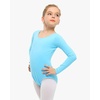 image:imageStelle Long Sleeve Ballet Leotards for Girls Dance Leotard Gymnastics Ballet Outfits ToddlerLittle KidBig Kid  Soft cotton Breathable Full front lining Ballet Gymnastic Performance Party Cheer leading Toddler Little Big KidsPool Blue