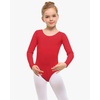 image:imageStelle Long Sleeve Ballet Leotards for Girls Dance Leotard Gymnastics Ballet Outfits ToddlerLittle KidBig Kid  Soft cotton Breathable Full front lining Ballet Gymnastic Performance Party Cheer leading Toddler Little Big KidsRed
