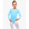 image:imageStelle Long Sleeve Ballet Leotards for Girls Dance Leotard Gymnastics Ballet Outfits ToddlerLittle KidBig Kid  Soft cotton Breathable Full front lining Ballet Gymnastic Performance Party Cheer leading Toddler Little Big KidsPool Blue