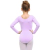 image:imageStelle Long Sleeve Ballet Leotards for Girls Dance Leotard Gymnastics Ballet Outfits ToddlerLittle KidBig Kid  Soft cotton Breathable Full front lining Ballet Gymnastic Performance Party Cheer leading Toddler Little Big KidsPurple