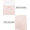 image:imageStelle Seamless Training Bras for Girls Teen Sport Bras 615Y  MultiPacks Cotton Double Layer Bralette Scoop Neck NoShow Sorf Comfort Padding Girl Bras for School Active2 Whitewhisper Pink