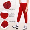 image:imageStelle Softball Pants for Girls Youth with Pockets for Kids Fastpitch  Tee ball Belt Loops Abrasionresistant Double Knee Performance Practice Game Day Elastic Leg OpeningsRed