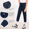 image:imageStelle Softball Pants for Girls Youth with Pockets for Kids Fastpitch  Tee ball Belt Loops Abrasionresistant Double Knee Performance Practice Game Day Elastic Leg OpeningsNavy