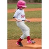 image:imageStelle Softball Pants for Girls Youth with Pockets for Kids Fastpitch  Tee ball Belt Loops Abrasionresistant Double Knee Performance Practice Game Day Elastic Leg OpeningsLight Grey
