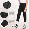 image:imageStelle Softball Pants for Girls Youth with Pockets for Kids Fastpitch  Tee ball Belt Loops Abrasionresistant Double Knee Performance Practice Game Day Elastic Leg OpeningsBlack