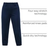 image:imageStelle Softball Pants for Girls Youth with Pockets for Kids Fastpitch  Tee ball Belt Loops Abrasionresistant Double Knee Performance Practice Game Day Elastic Leg OpeningsNavy
