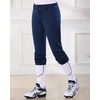 image:imageStelle Softball Pants for Girls Youth with Pockets for Kids Fastpitch  Tee ball Belt Loops Abrasionresistant Double Knee Performance Practice Game Day Elastic Leg OpeningsNavy