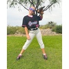 image:imageStelle Softball Pants for Girls Youth with Pockets for Kids Fastpitch  Tee ball Belt Loops Abrasionresistant Double Knee Performance Practice Game Day Elastic Leg OpeningsLight Grey