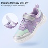 image:imageStelle Tennis Shoes for Girls Kids Sneakers  NonSlip Sole Lightweight Breathable Athletic Sports Running Shoes for ToddlerLittle KidBig KidGalactic Sherbet