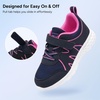 image:imageStelle Tennis Shoes for Girls Kids Sneakers  NonSlip Sole Lightweight Breathable Athletic Sports Running Shoes for ToddlerLittle KidBig KidNavy