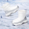 image:imageStelle Toddler Snow Boots Girls Lightweight Warm Winter Shoes  Boys Outdoor Sport Cold Weather Water Repellent Soft Faux Fur Lined Non Slip Mid Calf Hook and Loop Little amp Big KidsWhite