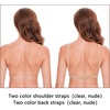 image:imageStelle Women Nude Dance Bra Convertible Clear Strap Bras  Adjustable clear straps Moisturewicking fabric Secure support Ballet Jazz Stage performanceNude