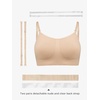 image:imageStelle Women Nude Dance Bra Convertible Clear Strap Bras  Adjustable clear straps Moisturewicking fabric Secure support Ballet Jazz Stage performanceNude