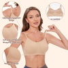 image:imageStelle Women Nude Dance Bra Convertible Clear Strap Bras  Adjustable clear straps Moisturewicking fabric Secure support Ballet Jazz Stage performanceNude