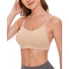 image:imageStelle Women Nude Dance Bra Convertible Clear Strap Bras  Adjustable clear straps Moisturewicking fabric Secure support Ballet Jazz Stage performanceNude