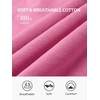 image:imageStelle Womens 100 Cotton Oversized Sweatshirt Crewneck Pullover  Pure Cotton Relaxed fit HipLength Brushed comfy Layering essential Lounge Travel Streetwear VersatileTaffy Pink