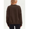 image:imageStelle Womens 100 Cotton Oversized Sweatshirt Crewneck Pullover  Pure Cotton Relaxed fit HipLength Brushed comfy Layering essential Lounge Travel Streetwear VersatileCoffee