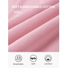 image:imageStelle Womens 100 Cotton Oversized Sweatshirt Crewneck Pullover  Pure Cotton Relaxed fit HipLength Brushed comfy Layering essential Lounge Travel Streetwear VersatileLight Pink