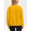 image:imageStelle Womens 100 Cotton Oversized Sweatshirt Crewneck Pullover  Pure Cotton Relaxed fit HipLength Brushed comfy Layering essential Lounge Travel Streetwear VersatileYolk