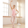 image:imageStelle Womens Ballet Leotard for Dance Scoop Neck Double Lined Bodysuit  Scoop neckline Stretch fabric Breathable Comfort fit Bodysuit Ballet clothes Dance class Contemporary danceBallet Pink