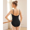 image:imageStelle Womens Ballet Leotard for Dance Scoop Neck Double Lined Bodysuit  Scoop neckline Stretch fabric Breathable Comfort fit Bodysuit Ballet clothes Dance class Contemporary danceBlack