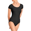 image:imageStelle Womens Ballet Leotard for Dance Scoop Neck Double Lined Bodysuit  Scoop neckline Stretch fabric Breathable Comfort fit Bodysuit Ballet clothes Dance class Contemporary danceBlack