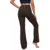 image:imageStelle Yoga Pants with Pockets for Women High Waist Bootcut Flare Leggings  Flattering highwaisted fit Buttery soft Fourway stretch 2 Side pockets 31 Inseam Slight flare leg silhouette FitnessDark Oak