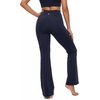 image:imageStelle Yoga Pants with Pockets for Women High Waist Bootcut Flare Leggings  Flattering highwaisted fit Buttery soft Fourway stretch 2 Side pockets 31 Inseam Slight flare leg silhouette FitnessIndigo