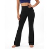 image:imageStelle Yoga Pants with Pockets for Women High Waist Bootcut Flare Leggings  Flattering highwaisted fit Buttery soft Fourway stretch 2 Side pockets 31 Inseam Slight flare leg silhouette FitnessBlack