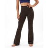 image:imageStelle Yoga Pants with Pockets for Women High Waist Bootcut Flare Leggings  Flattering highwaisted fit Buttery soft Fourway stretch 2 Side pockets 31 Inseam Slight flare leg silhouette FitnessDark Oak