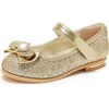 image:imageStelle Girls Dress Shoes Glitter Princess Low Heels for Party Wedding Prom  Shiny glitter finish Bowknot charms 1 inch Low Heel Cushioned comfort Dressup Special occasions Comfortable fitT16gold Glitter