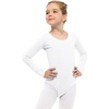 image:imageStelle Long Sleeve Ballet Leotards for Girls Dance Leotard Gymnastics Ballet Outfits ToddlerLittle KidBig Kid  Soft cotton Breathable Full front lining Ballet Gymnastic Performance Party Cheer leading Toddler Little Big KidsWhite
