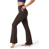 image:imageStelle Yoga Pants with Pockets for Women High Waist Bootcut Flare Leggings  Flattering highwaisted fit Buttery soft Fourway stretch 2 Side pockets 31 Inseam Slight flare leg silhouette FitnessDark Oak