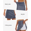 image:imageStelle 17 Golf Skirts for Women Pickleball Tennis Skorts with 2 Pockets  Athletic Skorts High Waisted Tummy Control BuiltIn Shorts Flattering Fit Side Slits RunningGeo Tiles Print
