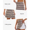 image:imageStelle 17 Golf Skirts for Women Pickleball Tennis Skorts with 2 Pockets  Athletic Skorts High Waisted Tummy Control BuiltIn Shorts Flattering Fit Side Slits RunningRetro Geo Print