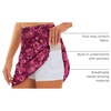 image:imageStelle 17 Golf Skirts for Women Pickleball Tennis Skorts with 2 Pockets  Athletic Skorts High Waisted Tummy Control BuiltIn Shorts Flattering Fit Side Slits RunningScarlet Vines Print