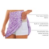 image:imageStelle 17 Golf Skirts for Women Pickleball Tennis Skorts with 2 Pockets  Athletic Skorts High Waisted Tummy Control BuiltIn Shorts Flattering Fit Side Slits RunningLilac Paisley Print