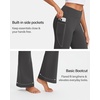 image:imageStelle 29 31 33 Fleece Lined HighWaisted Women Yoga Pants with Pockets  Fleece Lined Warmth4Way StretchHighRise Tummy ControlSide Pockets293133Inch LengthsFor Winter WorkoutsDaily WearCharcoal