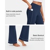 image:imageStelle 29 31 33 Fleece Lined HighWaisted Women Yoga Pants with Pockets  Fleece Lined Warmth4Way StretchHighRise Tummy ControlSide Pockets293133Inch LengthsFor Winter WorkoutsDaily WearNavy