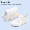 image:imageStelle Girls Tennis Shoes with DIY Charms  Lightweight NonSlip Athletic Running Volleyball School Shoes for Gym and CasualWhite